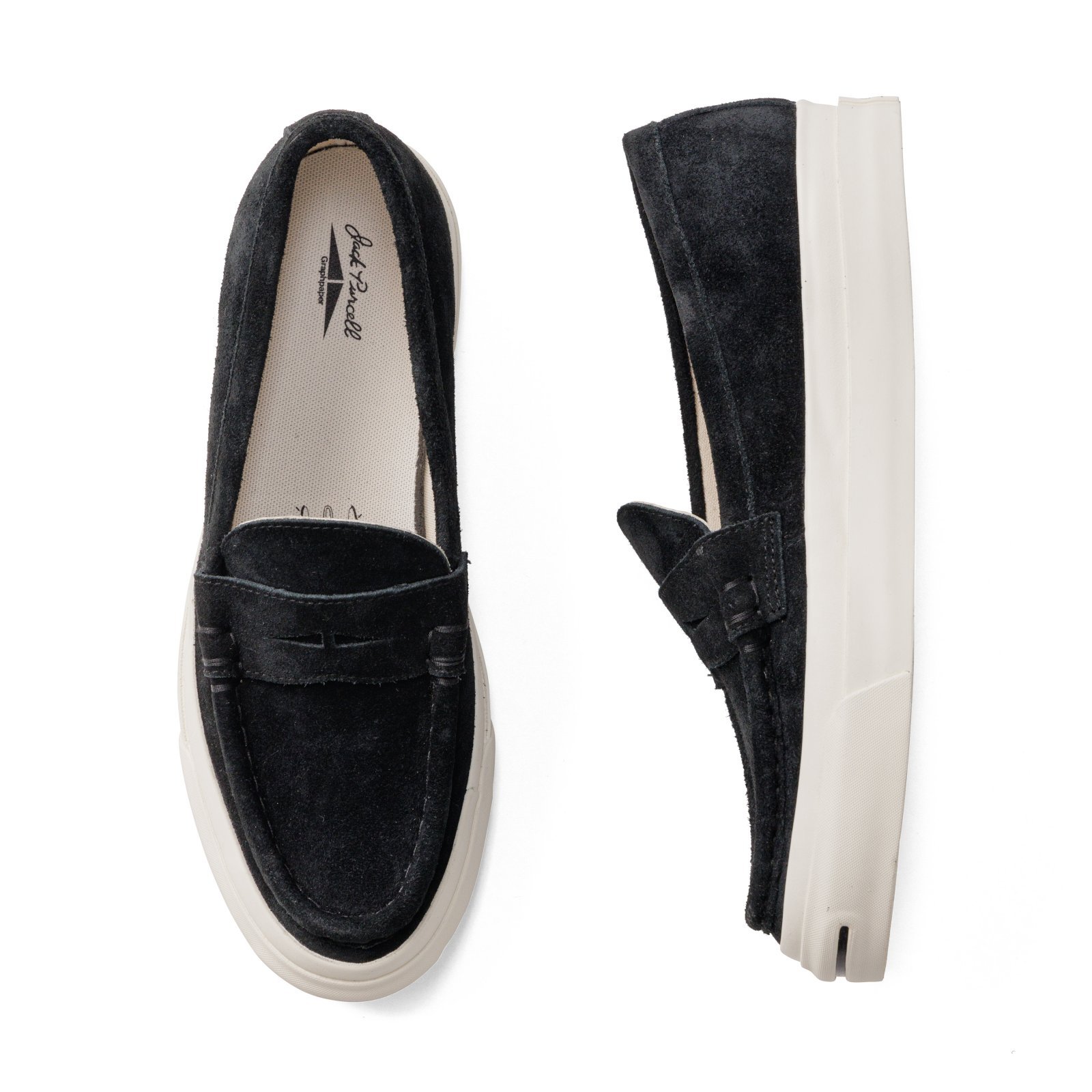 即完売　グラフペーパー×ジャックパーセル　スエードローファー Graphpaper (グラフペーパー) × Jack Purcell (ジャックパーセル